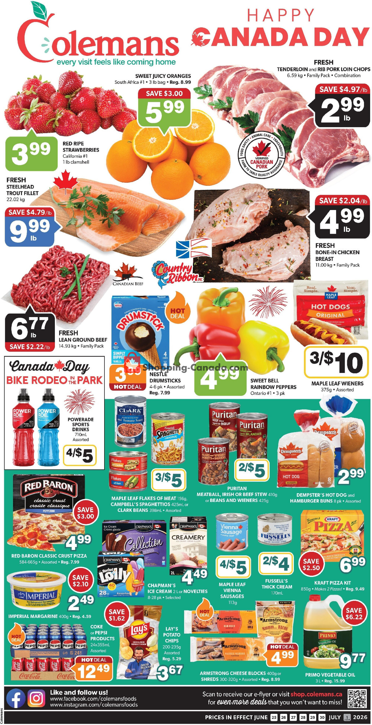 Coleman's flyer from Thursday June 25, 2026 to Wednesday July 1, 2026 - page 1