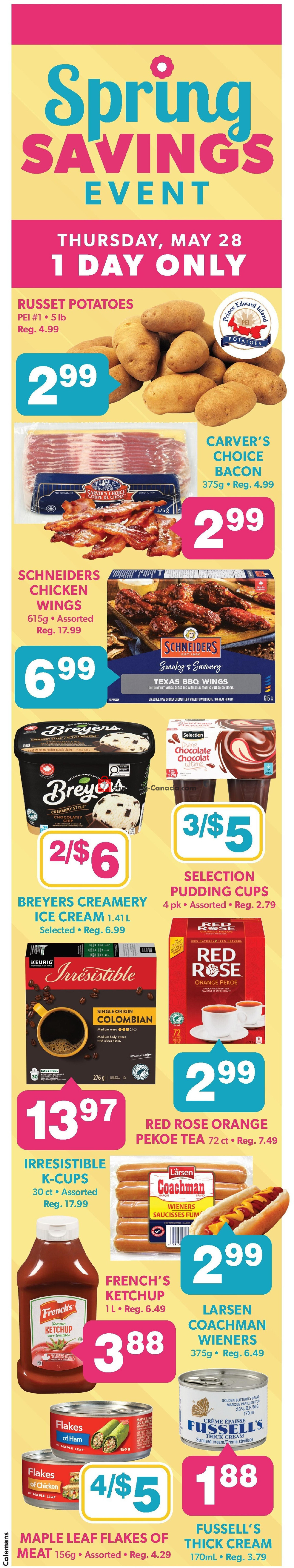 Coleman's flyer from Thursday May 28, 2026 to Wednesday June 3, 2026 - page 1