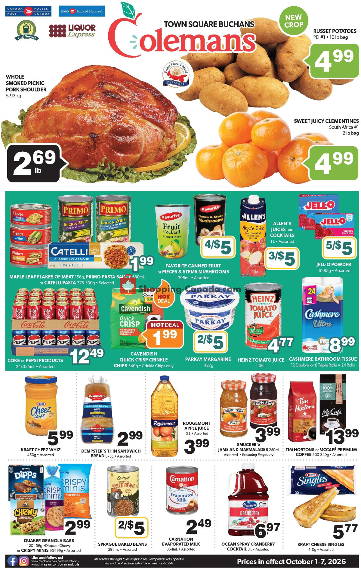 Coleman's flyer from Thursday October 1, 2026 to Wednesday October 7, 2026 - page 1