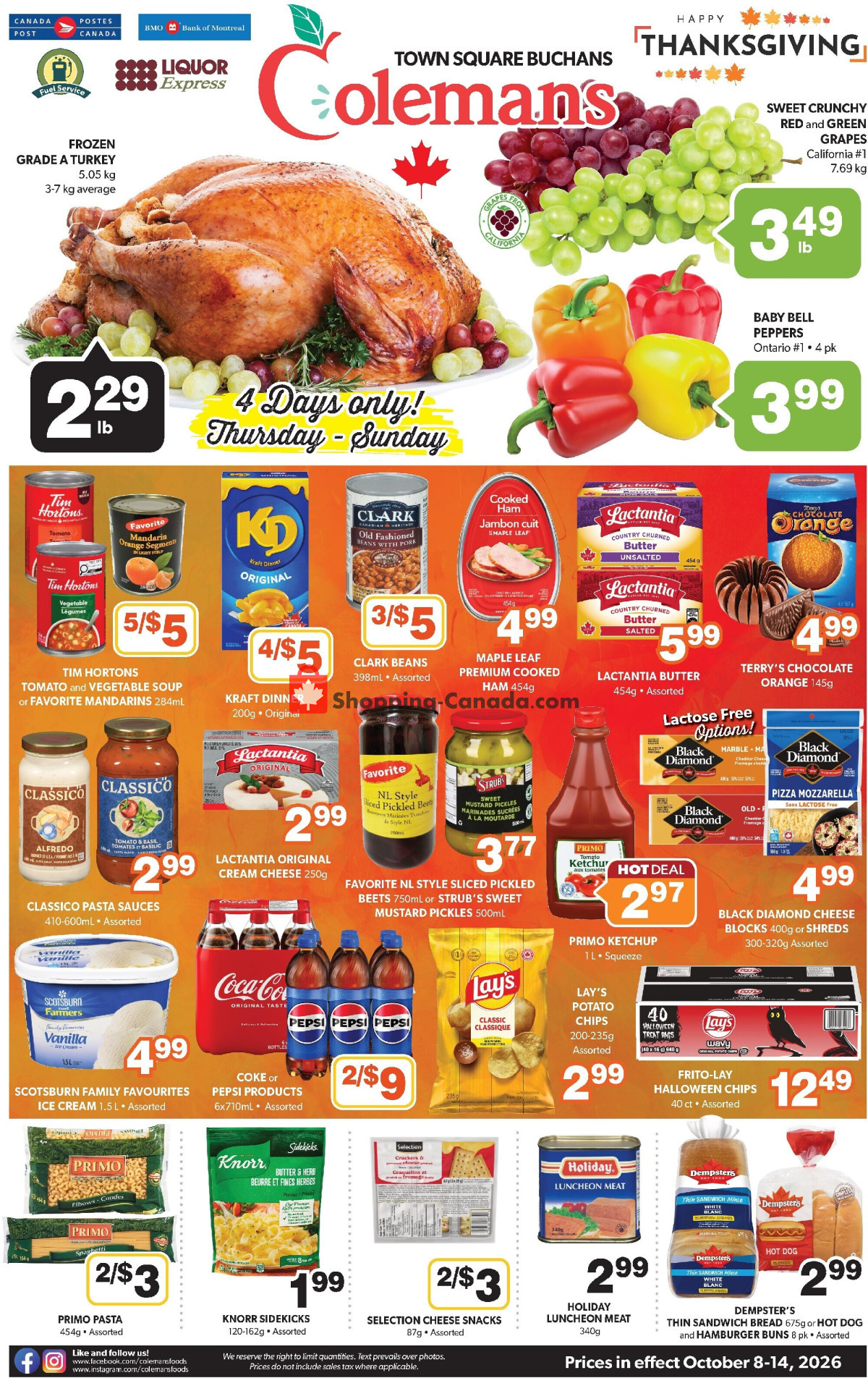Coleman's flyer from Thursday October 8, 2026 to Wednesday October 14, 2026 - page 1