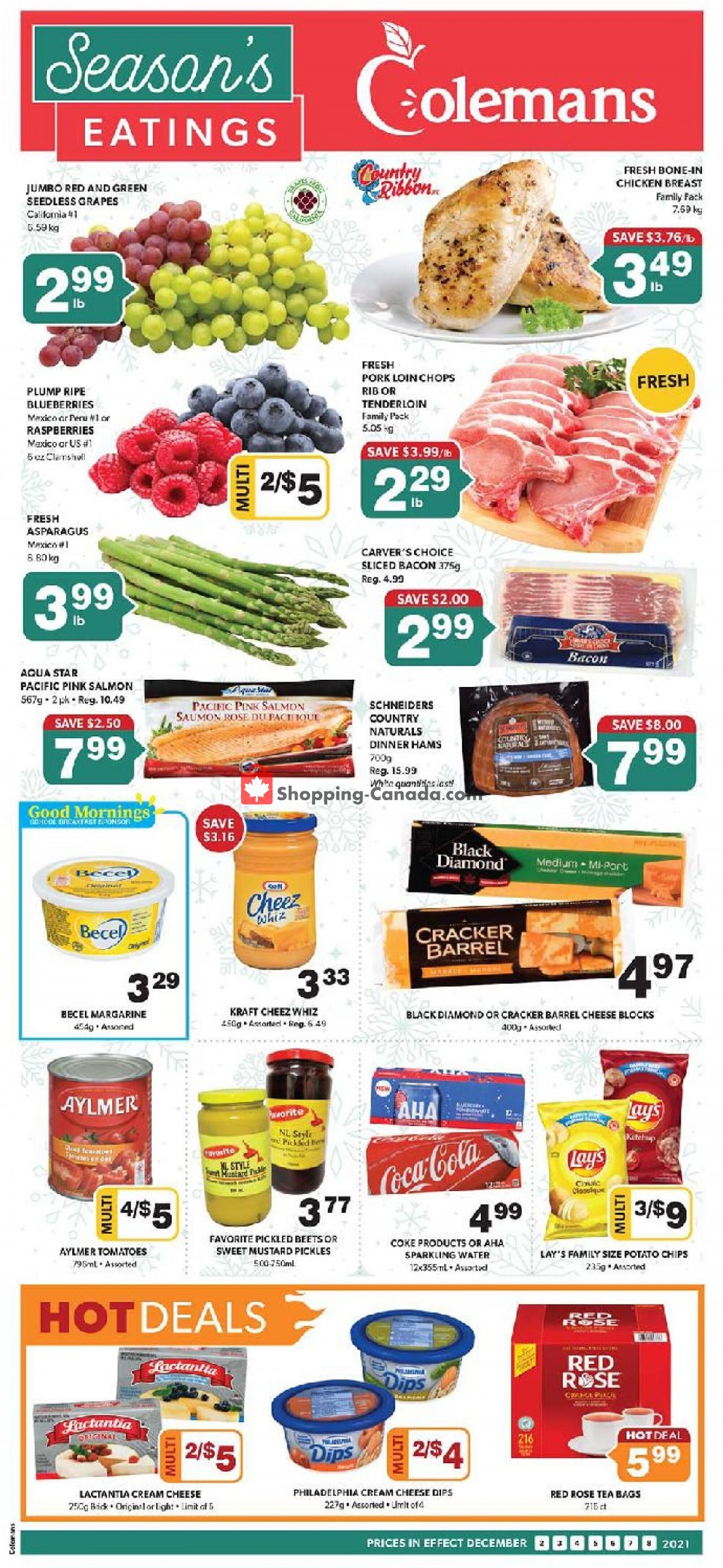 Coleman's flyer from Thursday December 2, 2021 to Wednesday December 8, 2021 - page 1