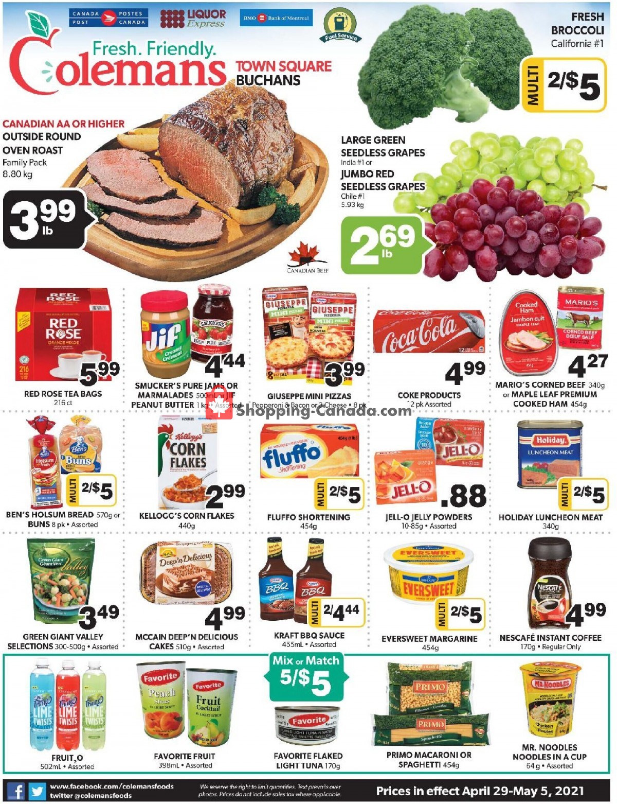 Coleman's flyer from Thursday April 29, 2021 to Wednesday May 5, 2021 - page 1