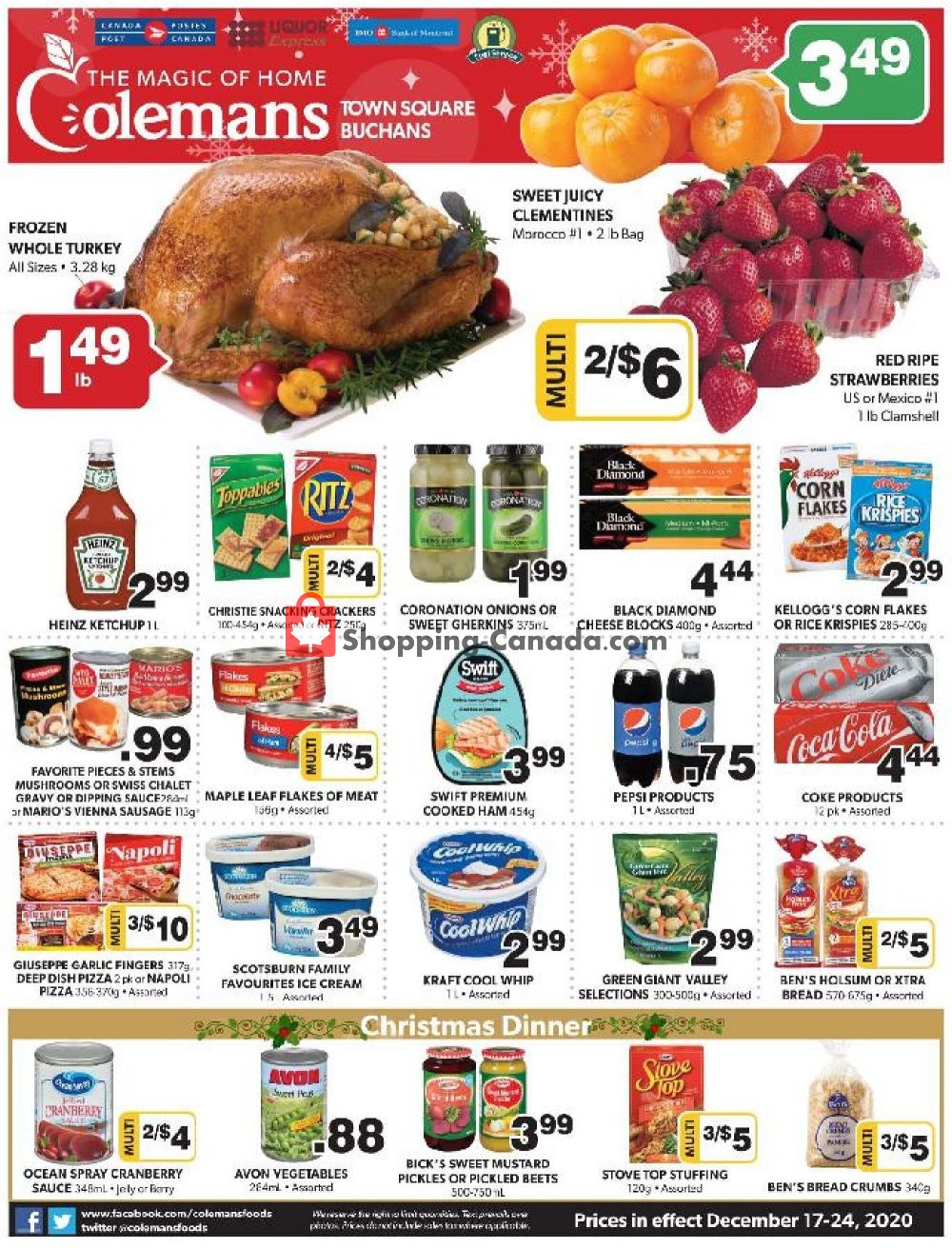 Coleman's flyer from Thursday December 17, 2020 to Thursday December 24, 2020 - page 1