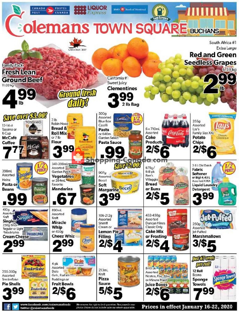 Coleman's flyer from Thursday January 16, 2020 to Wednesday January 22, 2020 - page 1