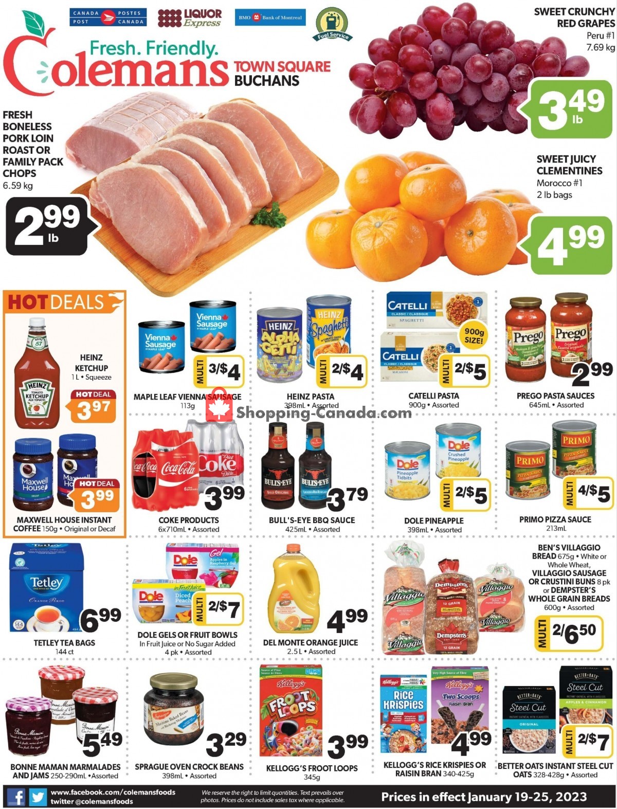 Coleman's flyer from Thursday January 19, 2023 to Wednesday January 25, 2023 - page 1