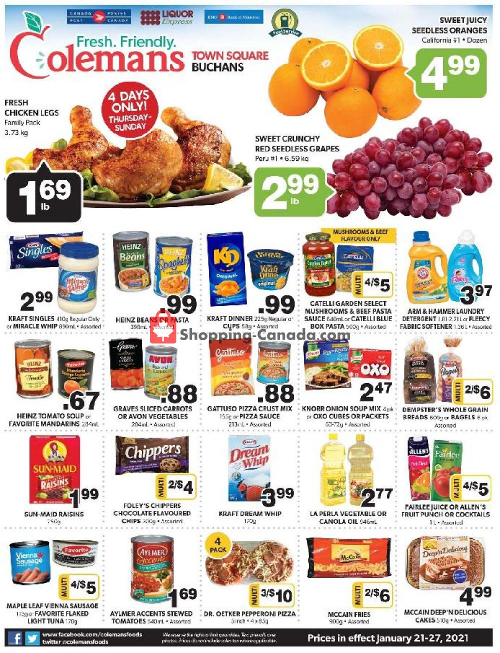 Coleman's flyer from Thursday January 21, 2021 to Wednesday January 27, 2021 - page 1