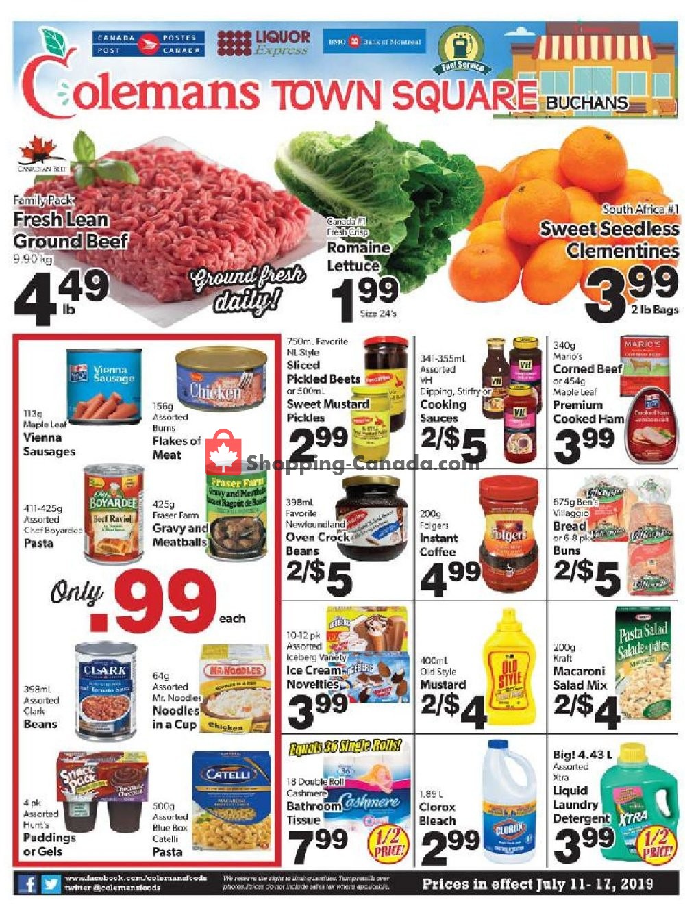 Coleman's flyer from Thursday July 11, 2019 to Wednesday July 17, 2019 - page 1