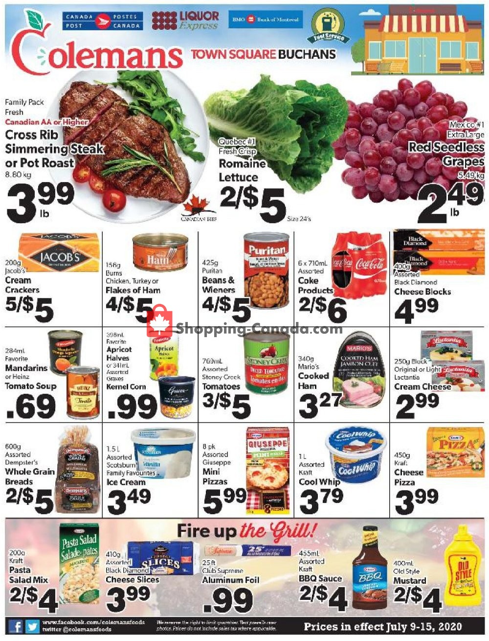 Coleman's flyer from Thursday July 9, 2020 to Wednesday July 15, 2020 - page 1