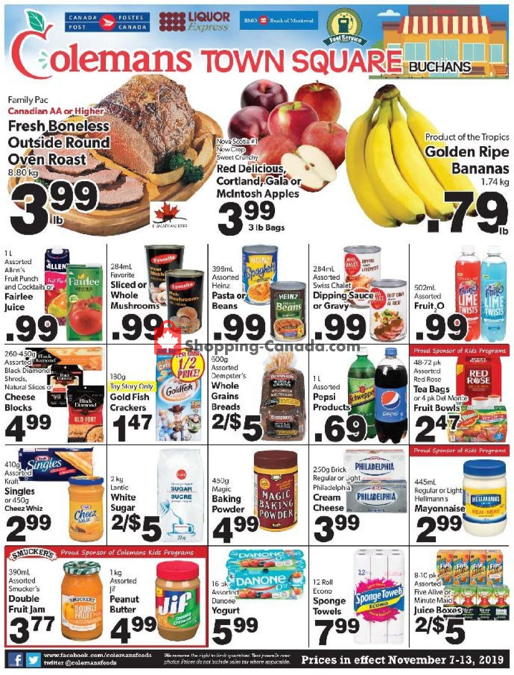 Coleman's flyer from Thursday November 7, 2019 to Wednesday November 13, 2019 - page 1