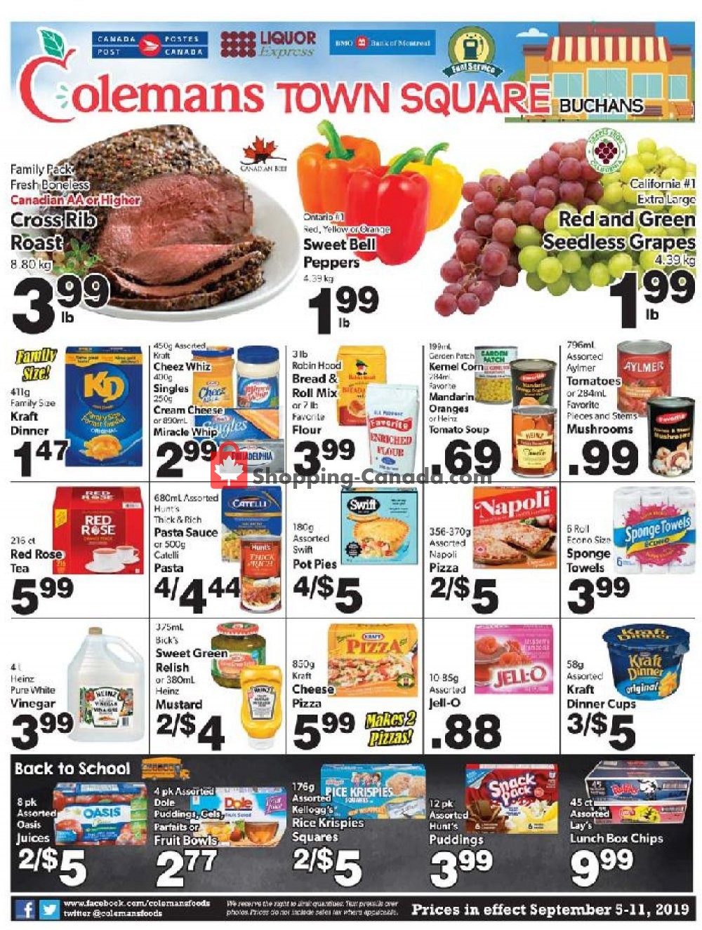Coleman's flyer from Thursday September 5, 2019 to Wednesday September 11, 2019 - page 1