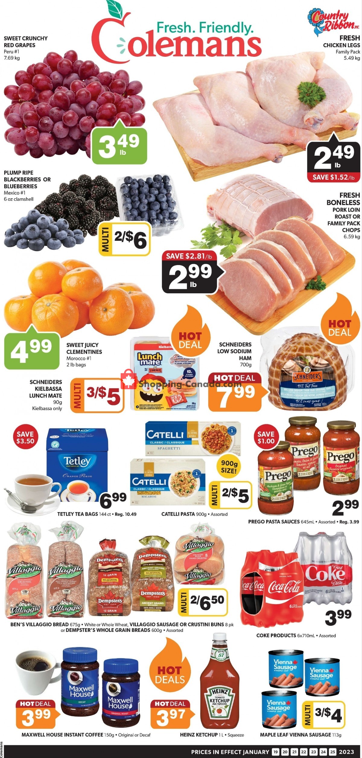 Coleman's flyer from Thursday January 19, 2023 to Wednesday January 25, 2023 - page 1