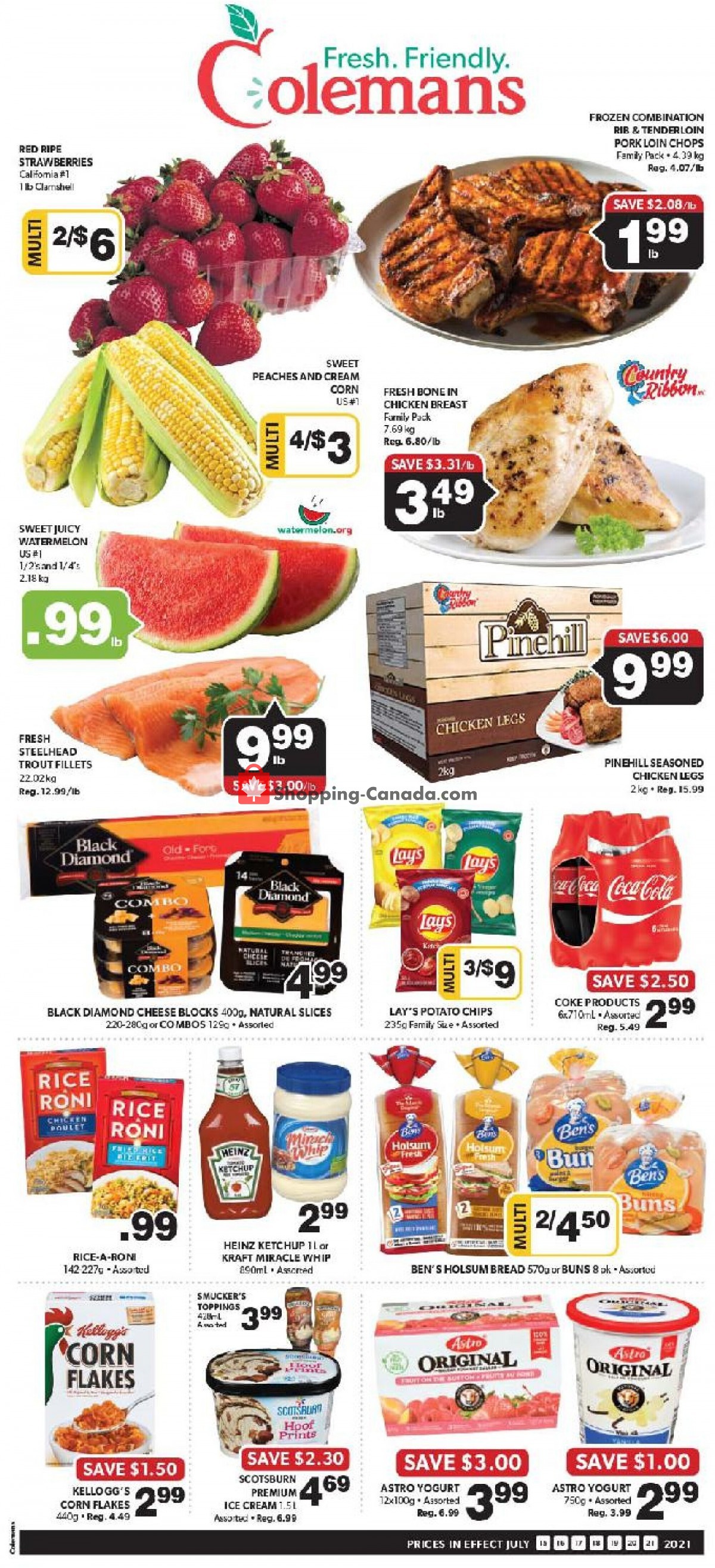 Coleman's flyer from Thursday July 15, 2021 to Wednesday July 21, 2021 - page 1