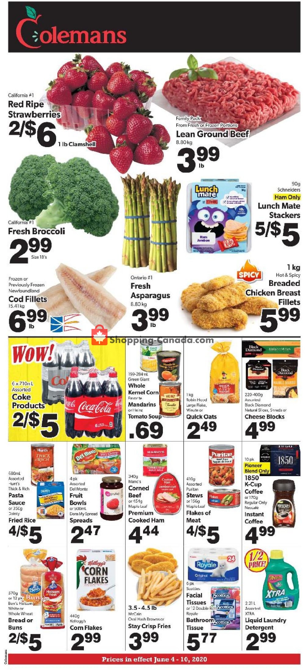 Coleman's flyer from Thursday June 4, 2020 to Wednesday June 10, 2020 - page 1