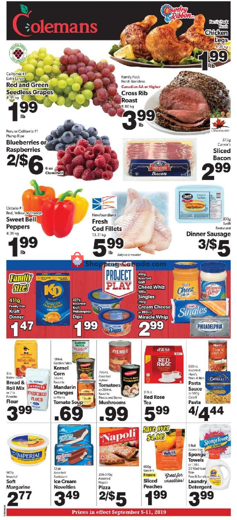 Coleman's flyer from Thursday September 5, 2019 to Wednesday September 11, 2019 - page 1