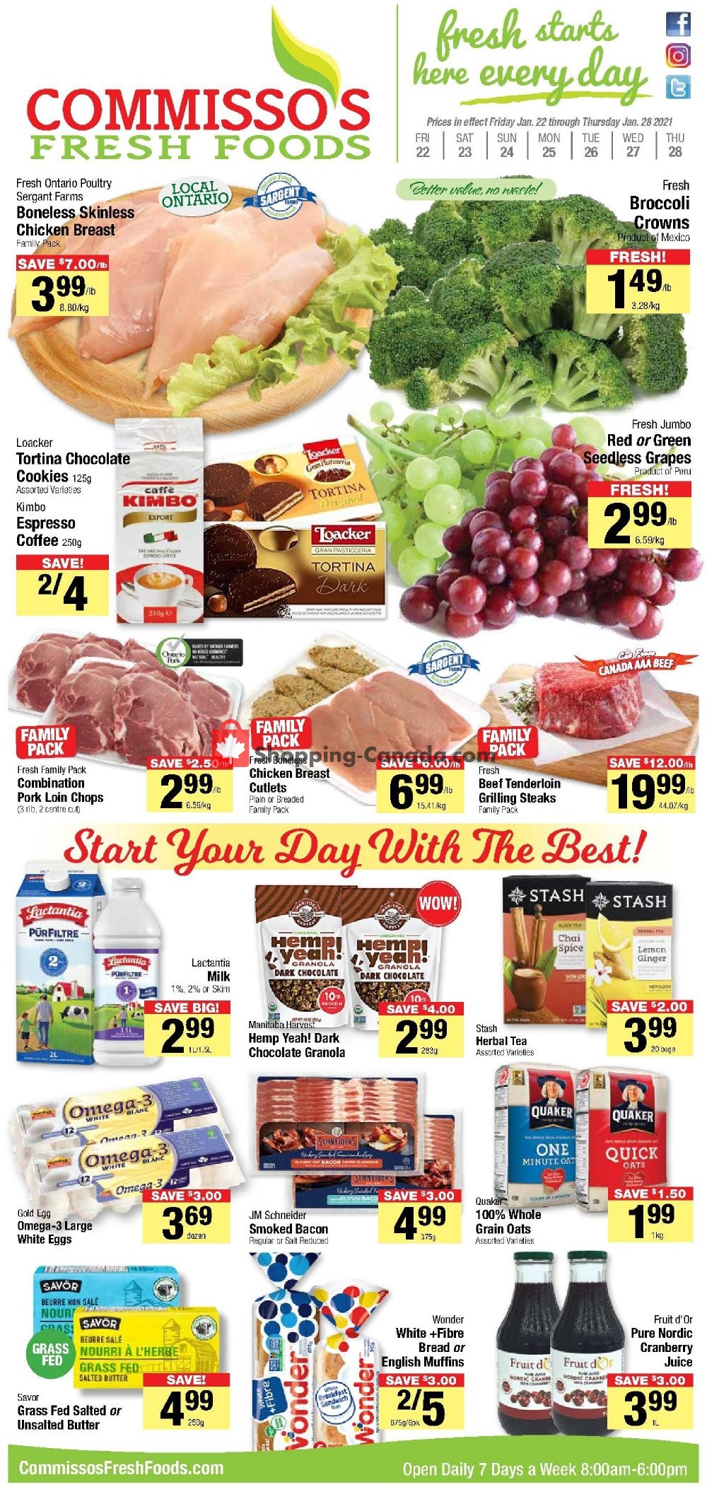 Commisso's Fresh Foods flyer from Thursday January 28, 2021 to Thursday January 28, 2021 - page 1