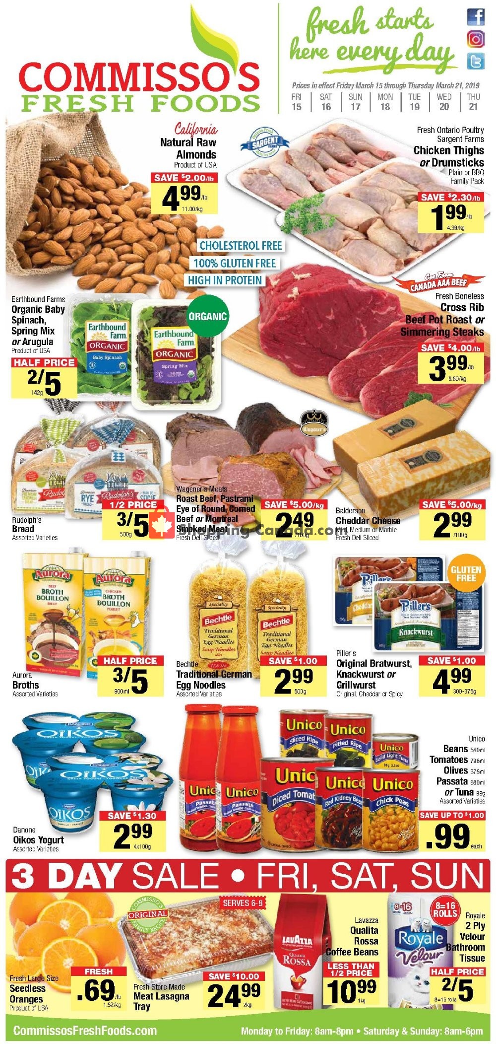 Commisso's Fresh Foods flyer from Friday March 15, 2019 to Thursday March 21, 2019 - page 1