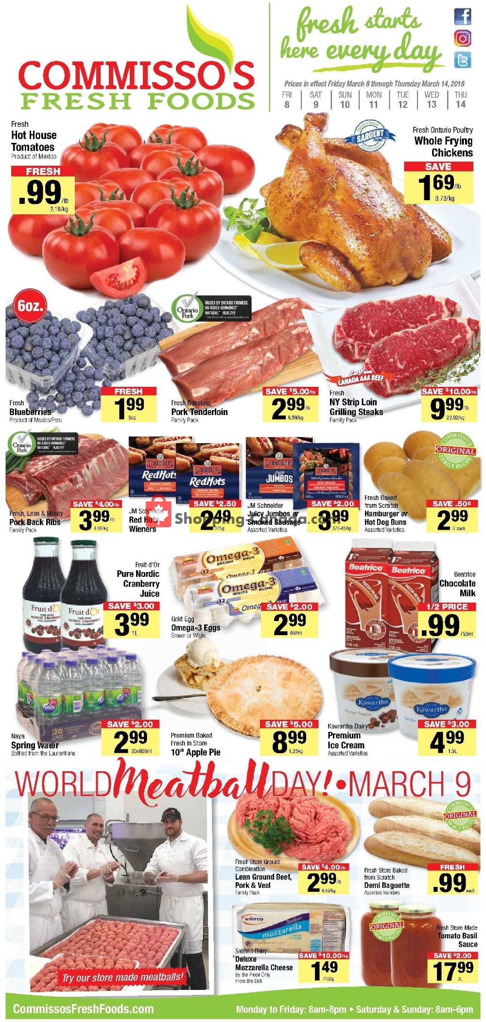 Commisso's Fresh Foods flyer from Friday March 8, 2019 to Thursday March 14, 2019 - page 1