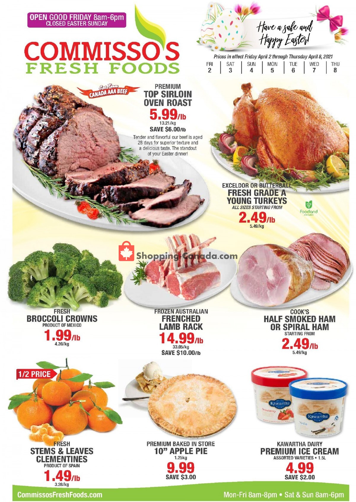 Commisso's Fresh Foods flyer from Friday April 2, 2021 to Thursday April 8, 2021 - page 1