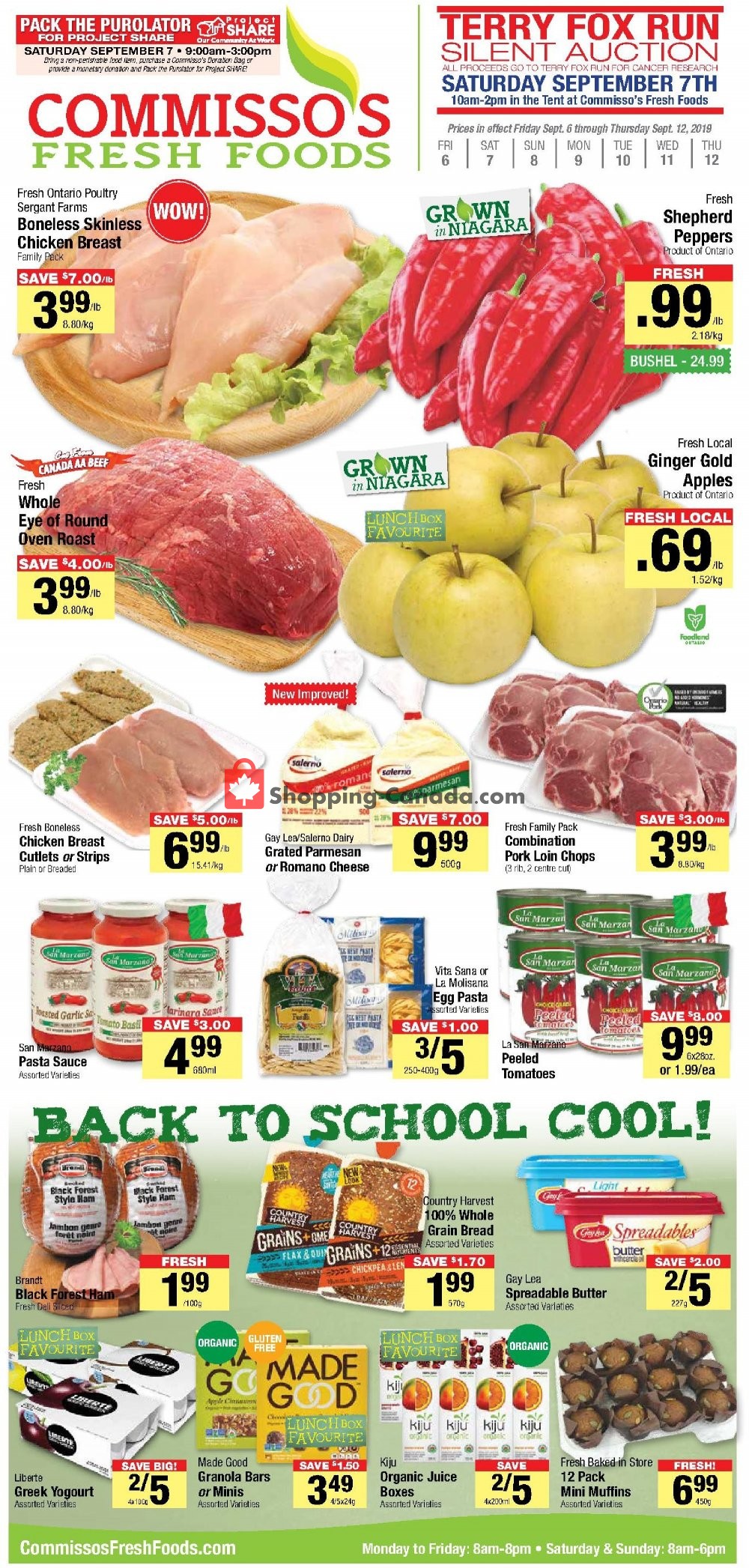 Commisso's Fresh Foods flyer from Friday September 6, 2019 to Thursday September 12, 2019 - page 1