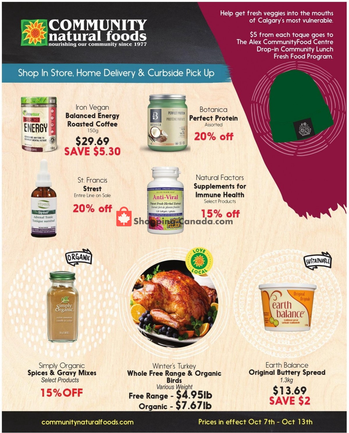 Community Natural Foods flyer from Thursday October 7, 2021 to Wednesday October 13, 2021 - page 1