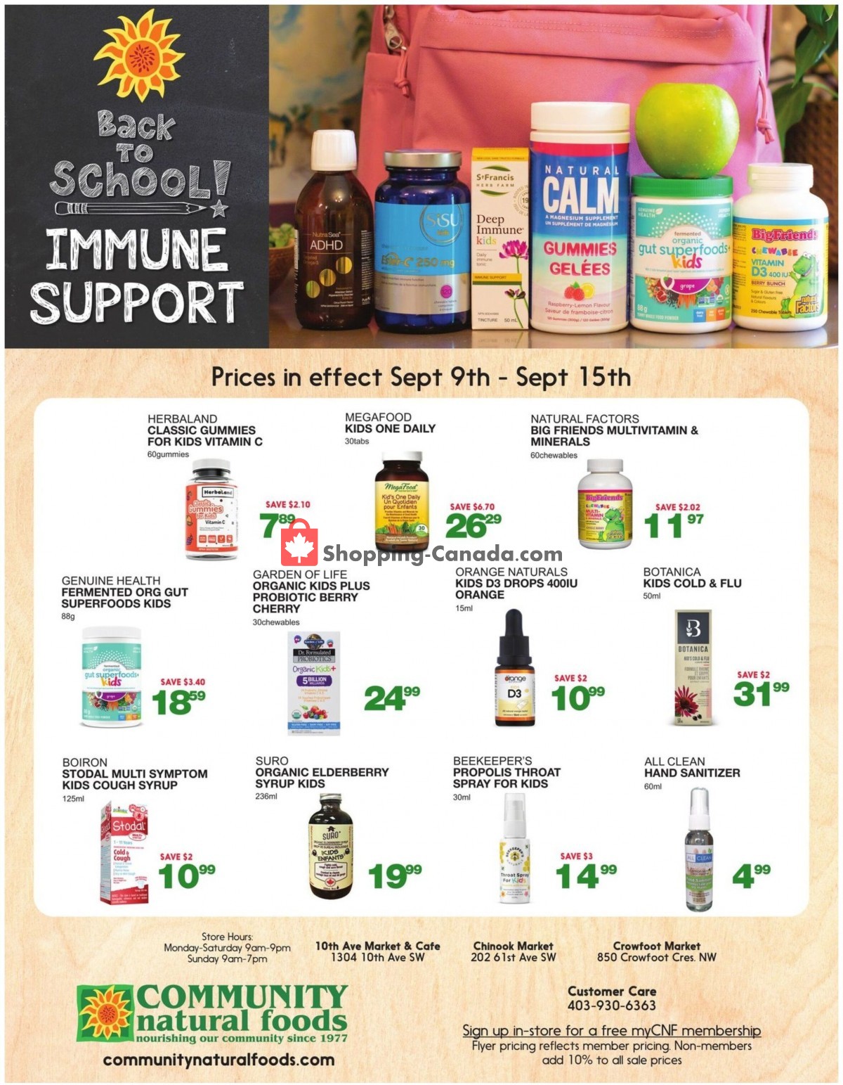 Community Natural Foods flyer from Thursday September 9, 2021 to Wednesday September 15, 2021 - page 11