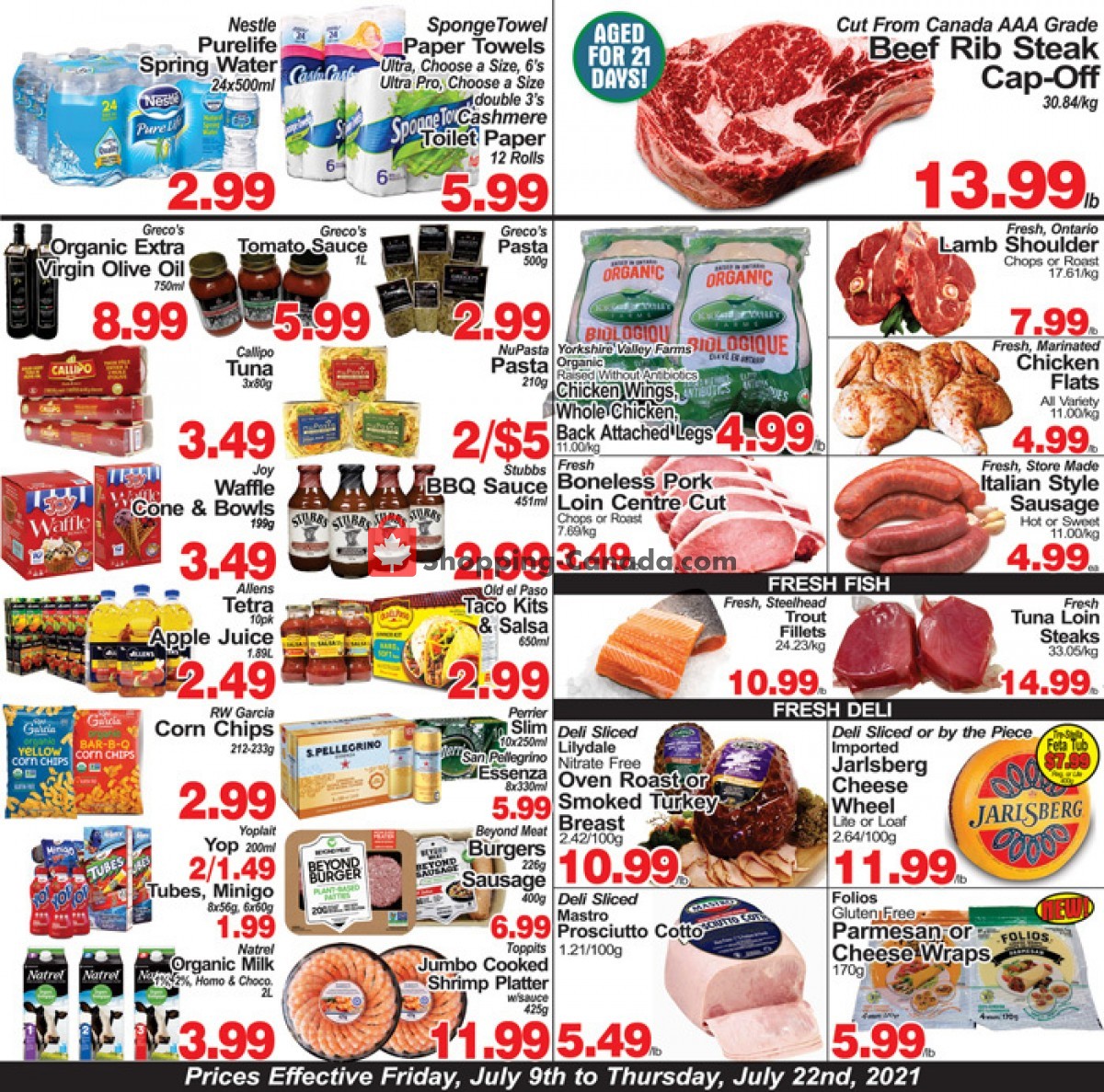 Concord Food Centre & Oak Ridges Food Market flyer from Friday July 9, 2021 to Thursday July 22, 2021 - page 1