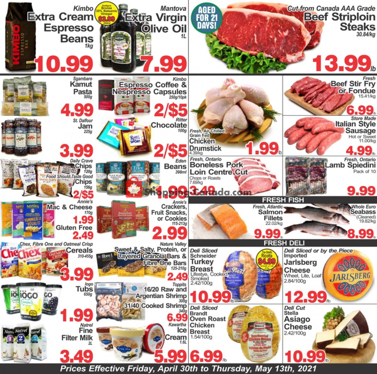 Concord Food Centre & Oak Ridges Food Market flyer from Friday April 30, 2021 to Thursday May 13, 2021 - page 1