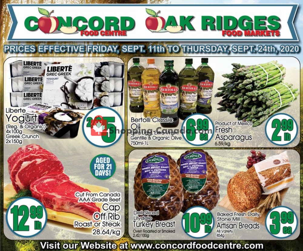 Concord Food Centre & Oak Ridges Food Market Canada, flyer (Special