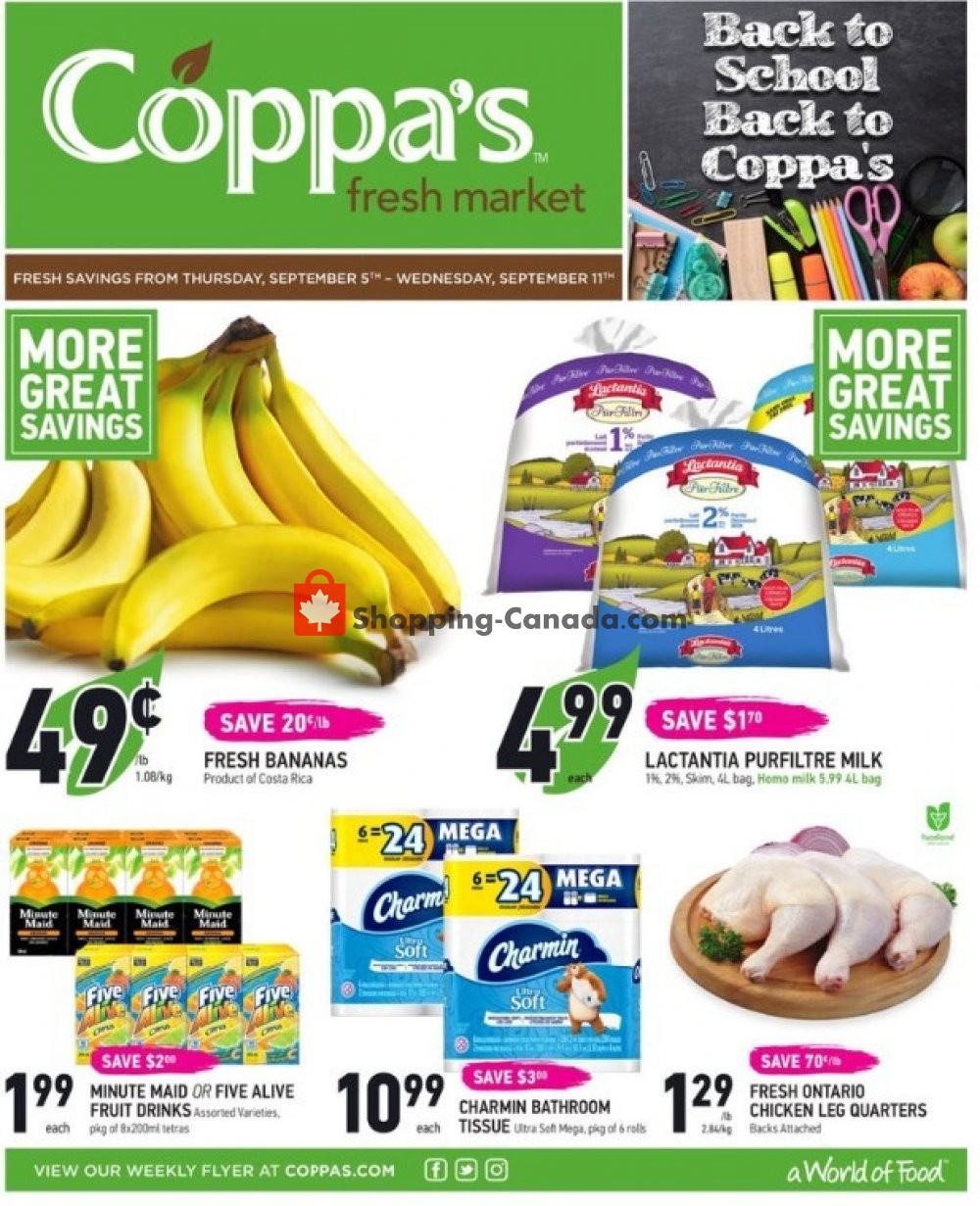 Coppa's Fresh Market flyer from Thursday September 5, 2019 to Wednesday September 11, 2019 - page 1