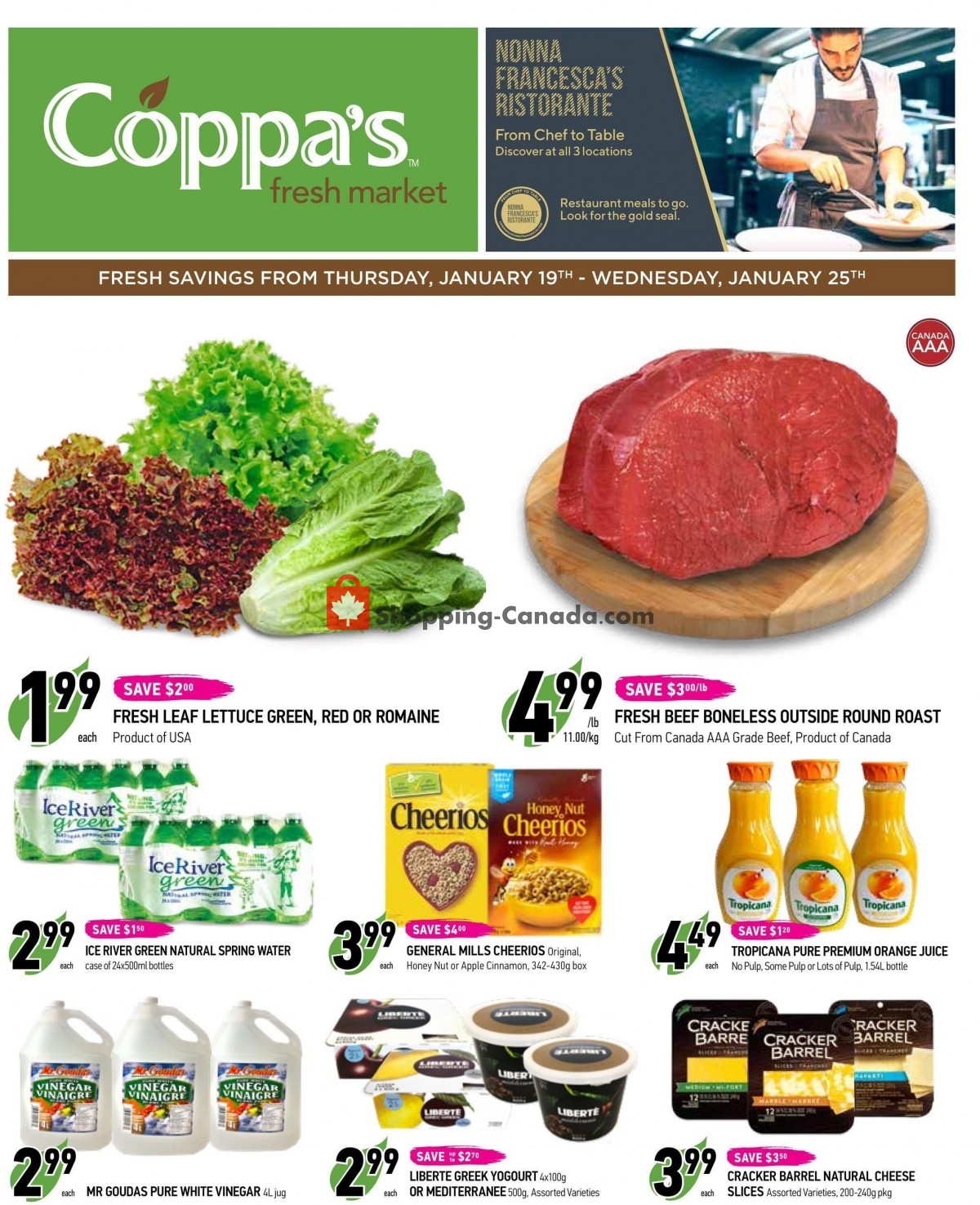 Coppa's Fresh Market flyer from Thursday January 19, 2023 to Wednesday January 25, 2023 - page 1