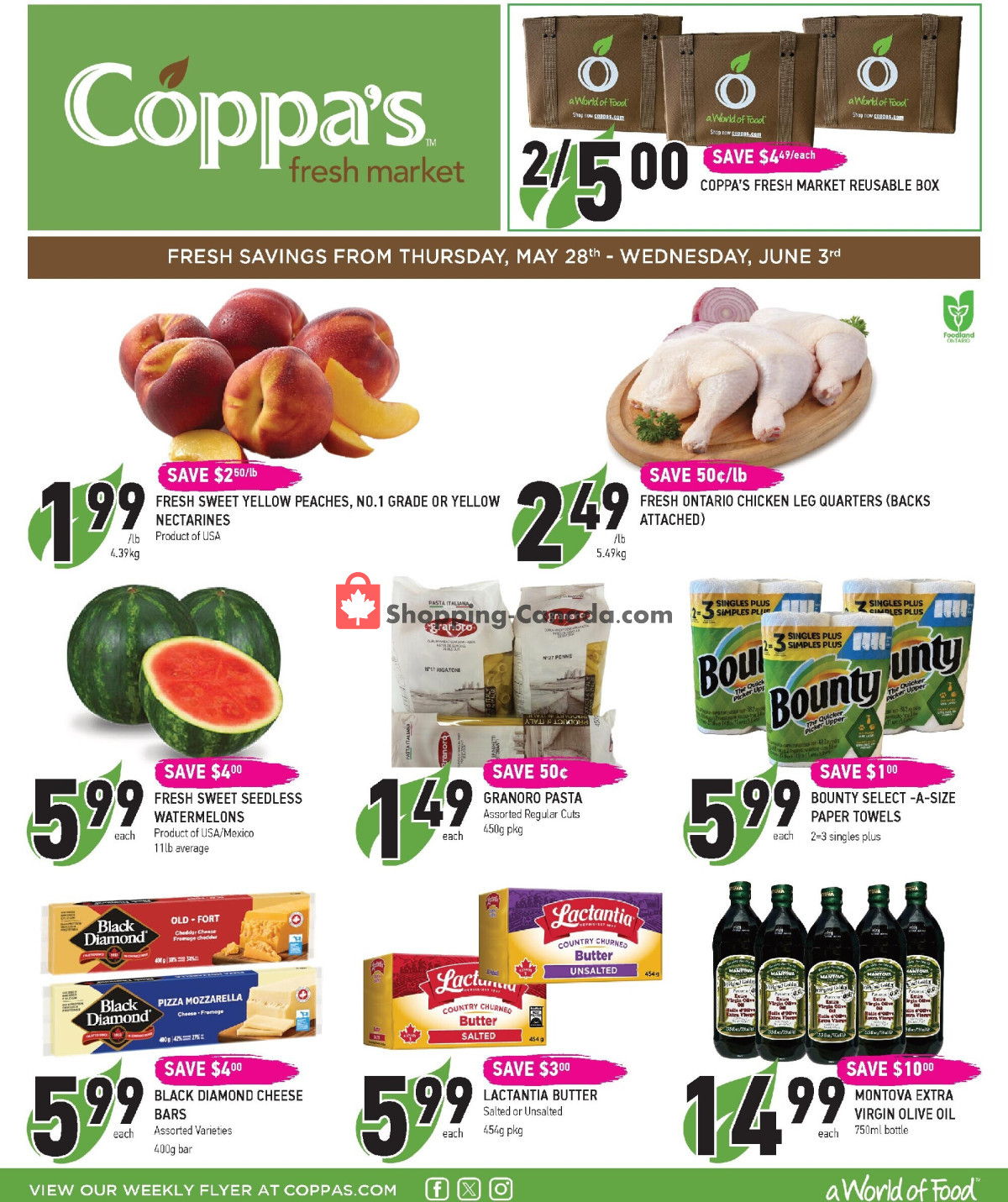 Coppa's Fresh Market flyer from Thursday May 28, 2026 to Wednesday June 3, 2026 - page 1