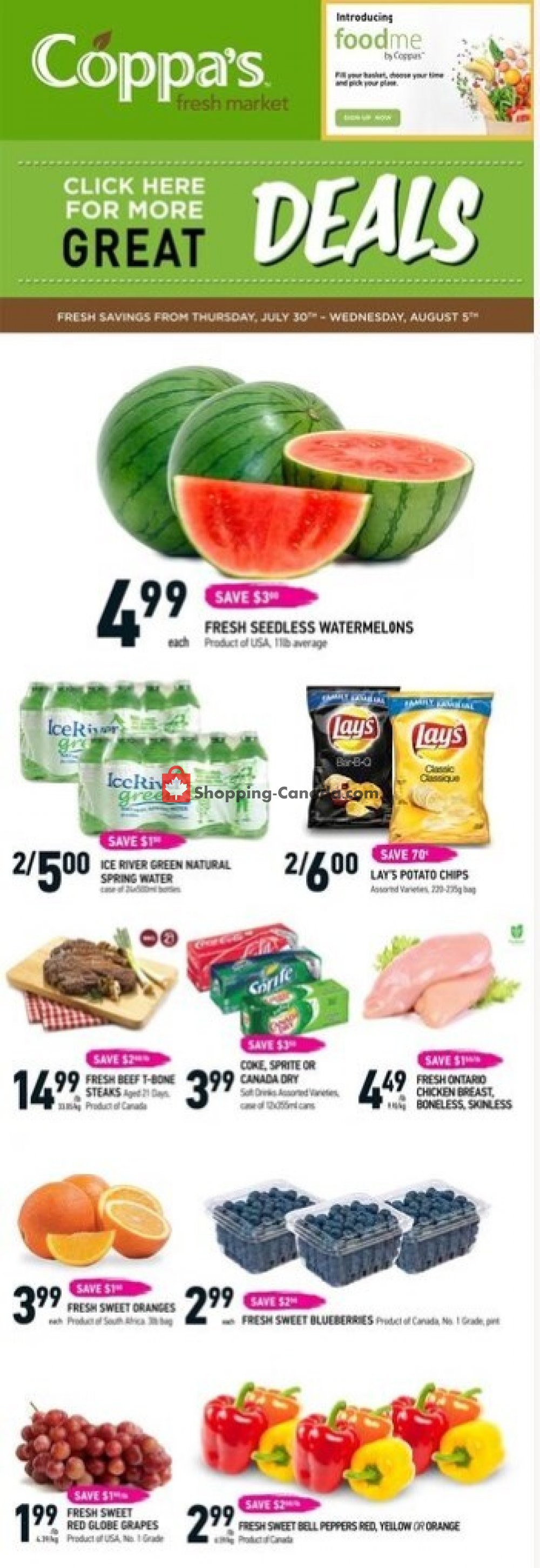 Coppa's Fresh Market flyer from Thursday July 30, 2020 to Wednesday August 5, 2020 - page 1