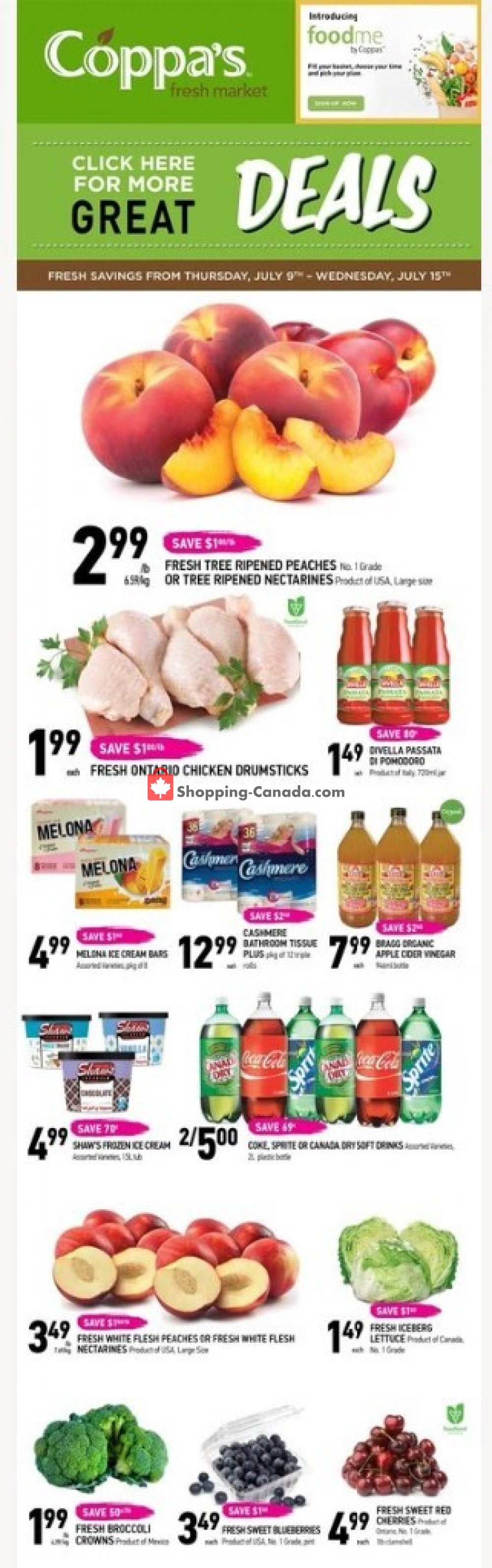 Coppa's Fresh Market flyer from Thursday July 9, 2020 to Wednesday July 15, 2020 - page 1