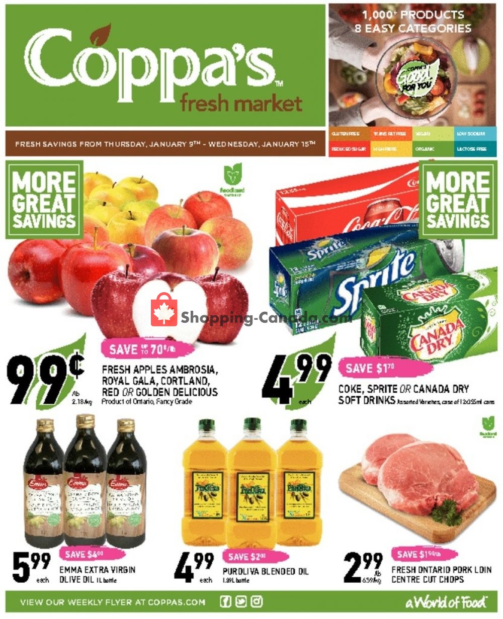 Coppa's Fresh Market flyer from Thursday January 9, 2020 to Wednesday January 15, 2020 - page 1