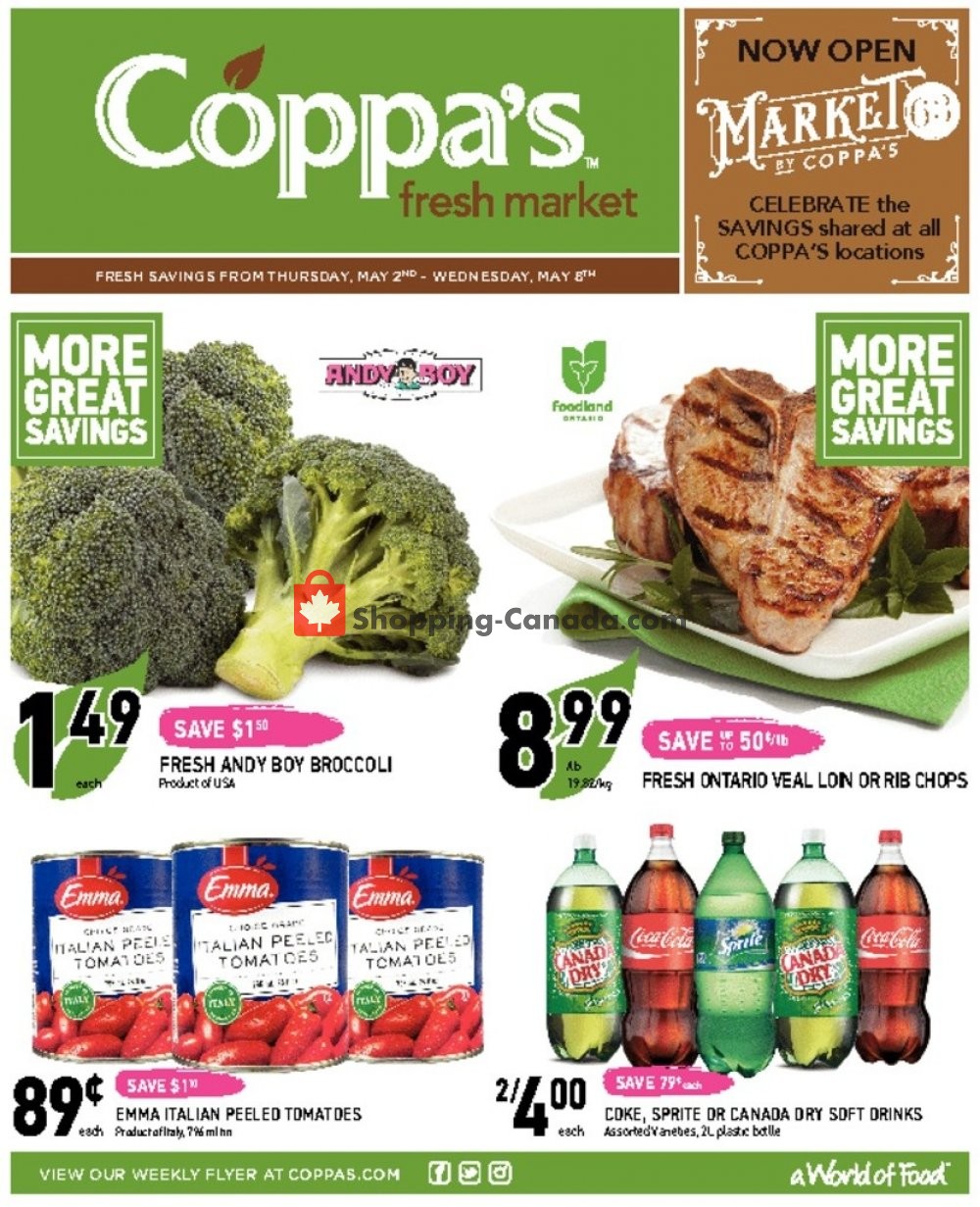 Coppa's Fresh Market flyer from Thursday May 2, 2019 to Wednesday May 8, 2019 - page 1