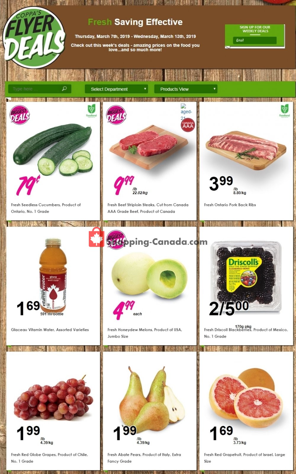 Coppa's Fresh Market flyer from Thursday March 7, 2019 to Wednesday March 13, 2019 - page 1