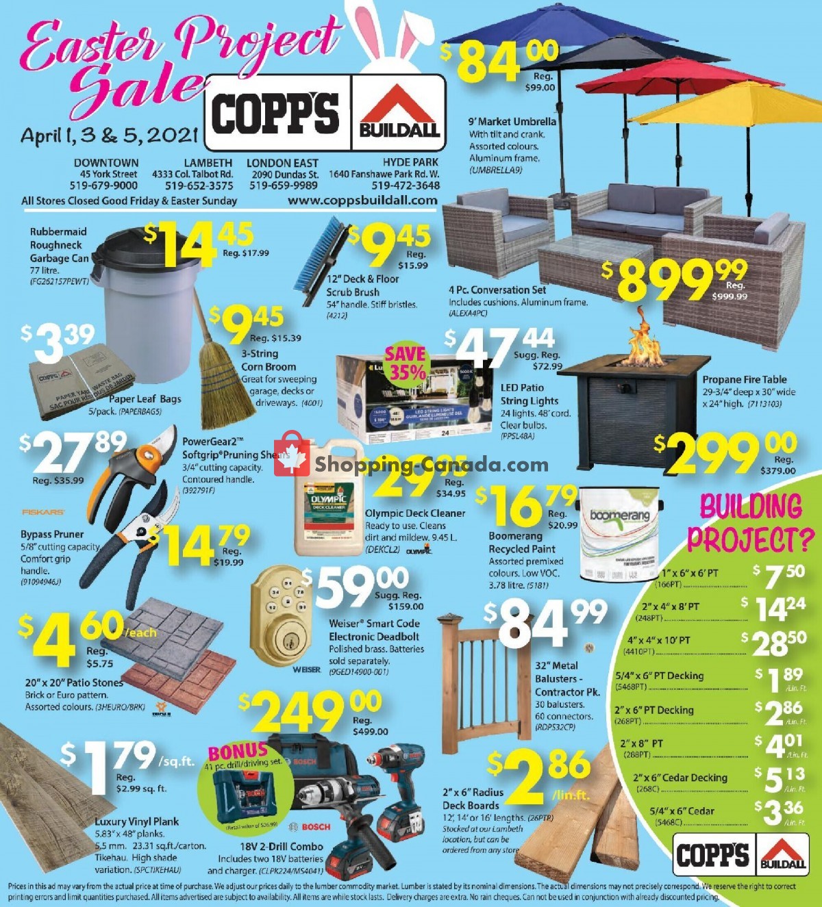 COPP's Buildall flyer from Thursday April 1, 2021 to Wednesday April 7, 2021 - page 1