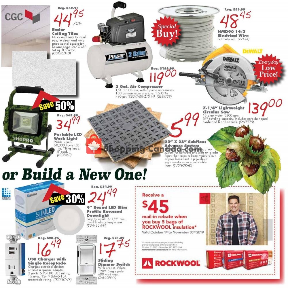 COPP's Buildall flyer from Friday October 11, 2019 to Sunday October 27, 2019 - page 3