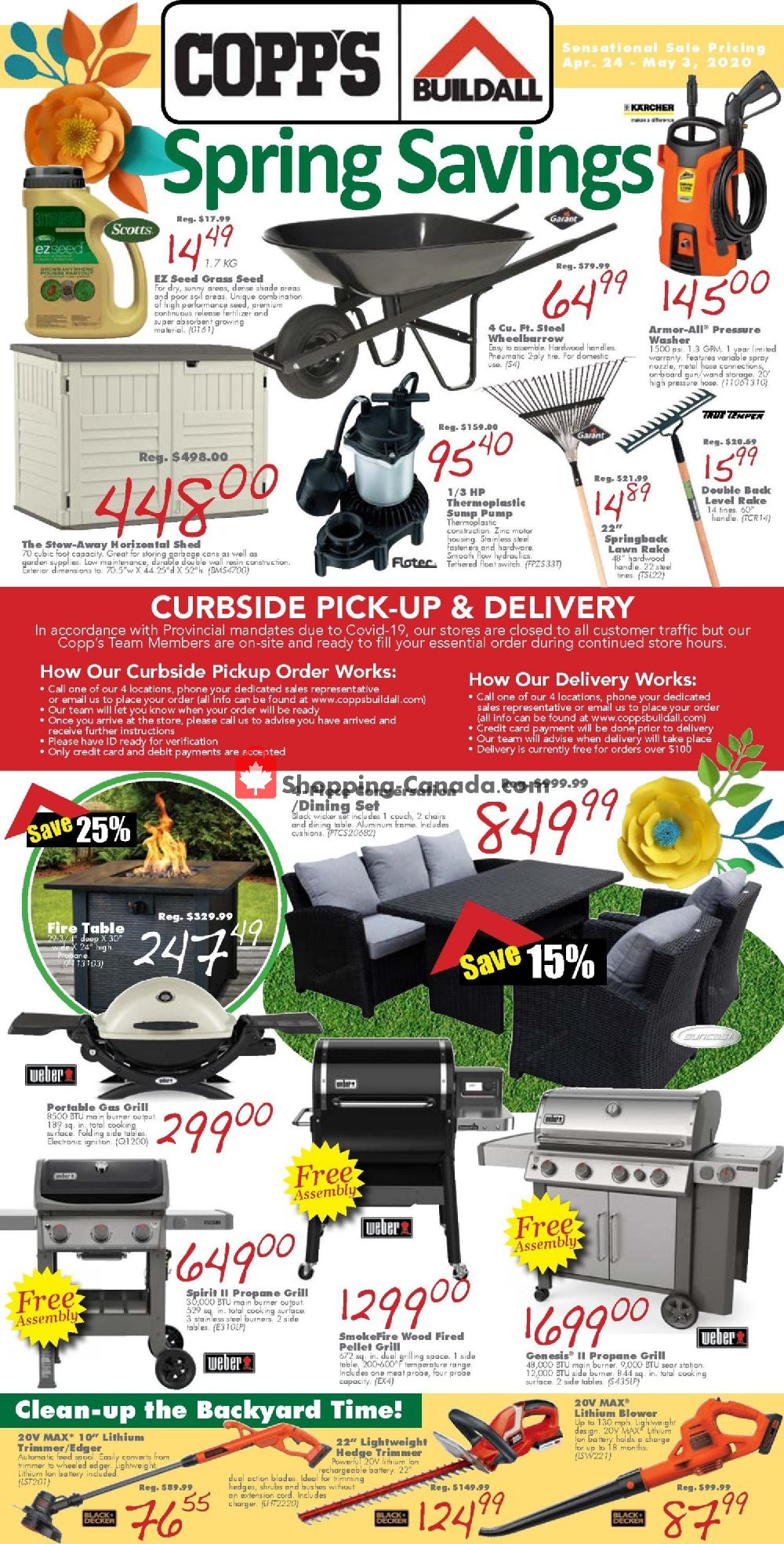 COPP's Buildall flyer from Friday April 24, 2020 to Sunday May 3, 2020 - page 1