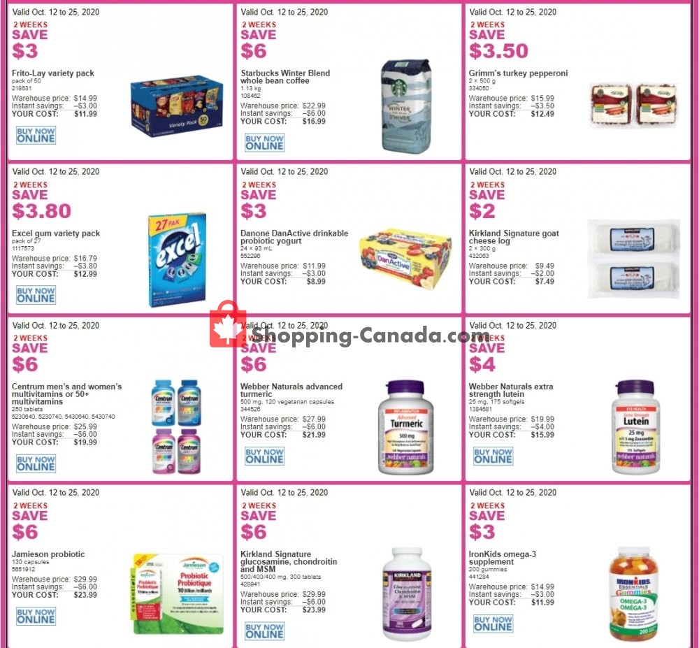 Costco flyer from Monday October 12, 2020 to Sunday October 25, 2020 - page 2