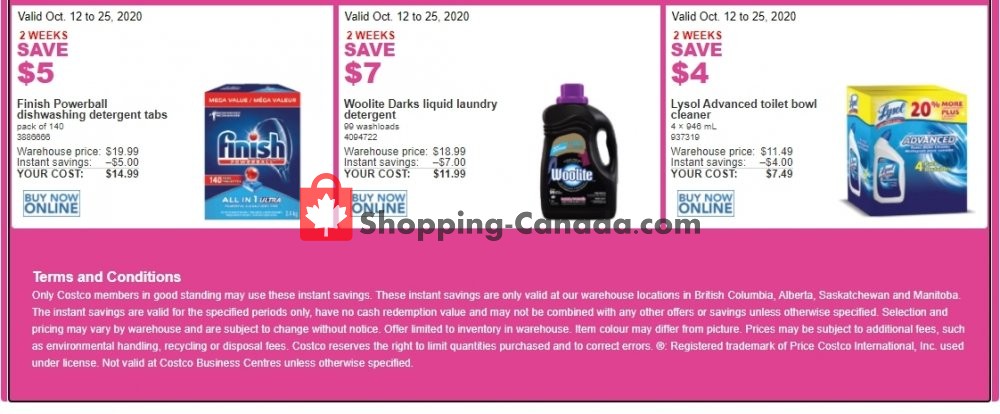 Costco flyer from Monday October 12, 2020 to Sunday October 25, 2020 - page 4