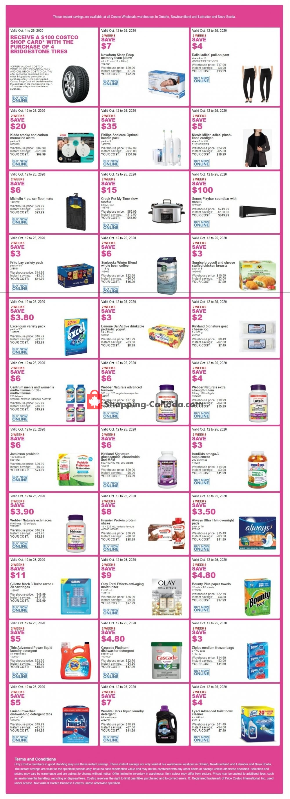 Costco flyer from Monday October 12, 2020 to Sunday October 25, 2020 - page 1