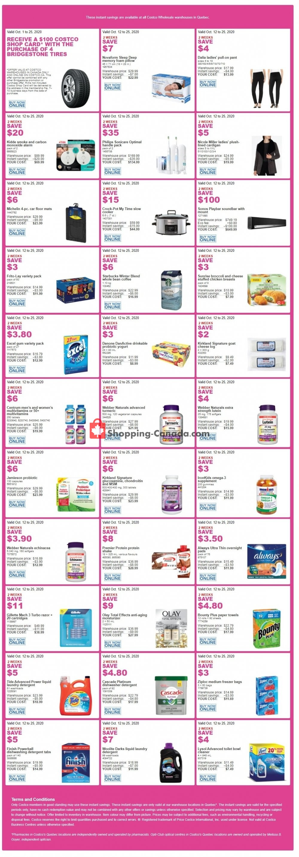 Costco flyer from Monday October 12, 2020 to Sunday October 25, 2020 - page 1