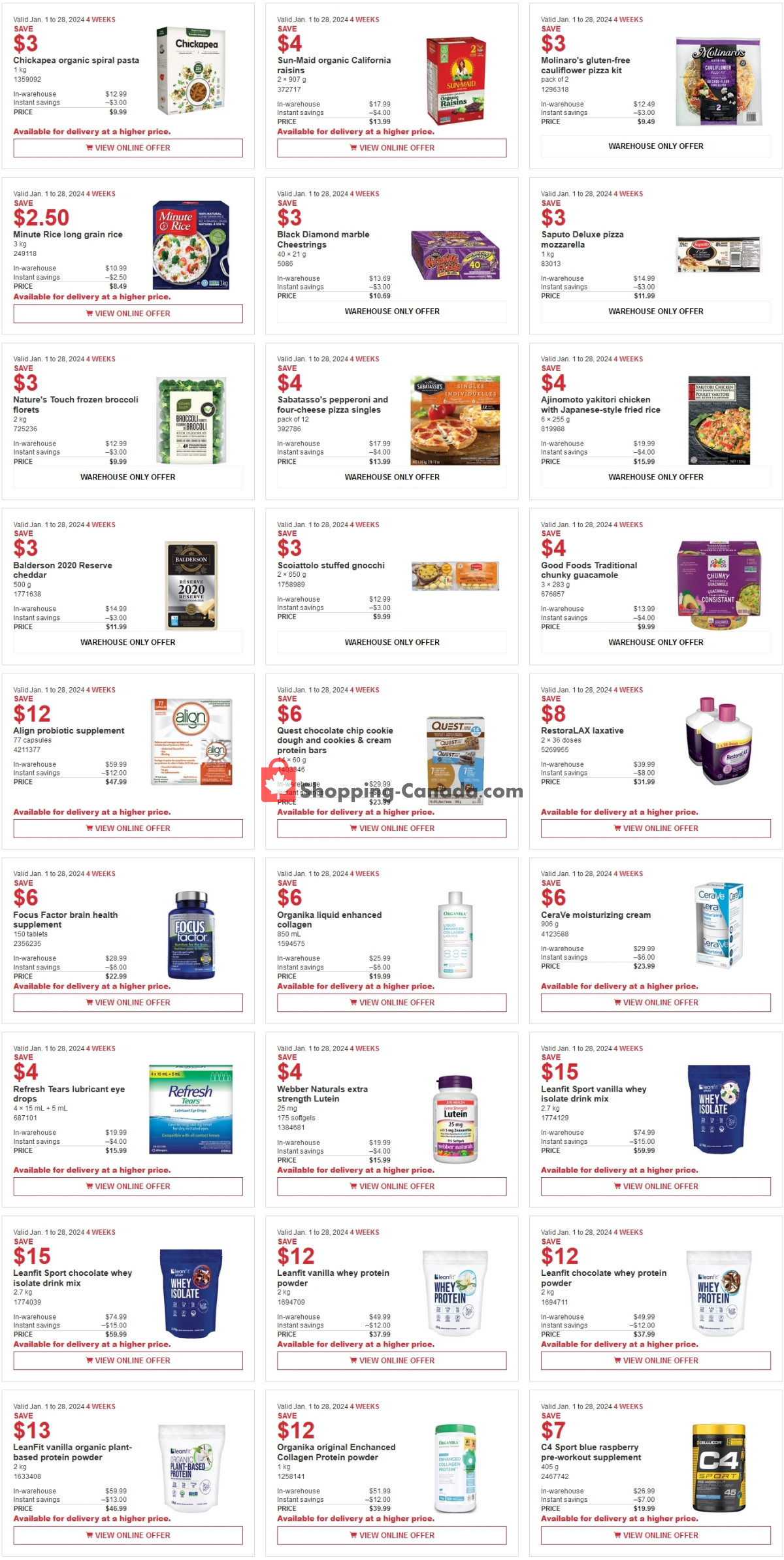 Costco flyer from Monday January 1, 2024 to Sunday January 28, 2024 - page 3