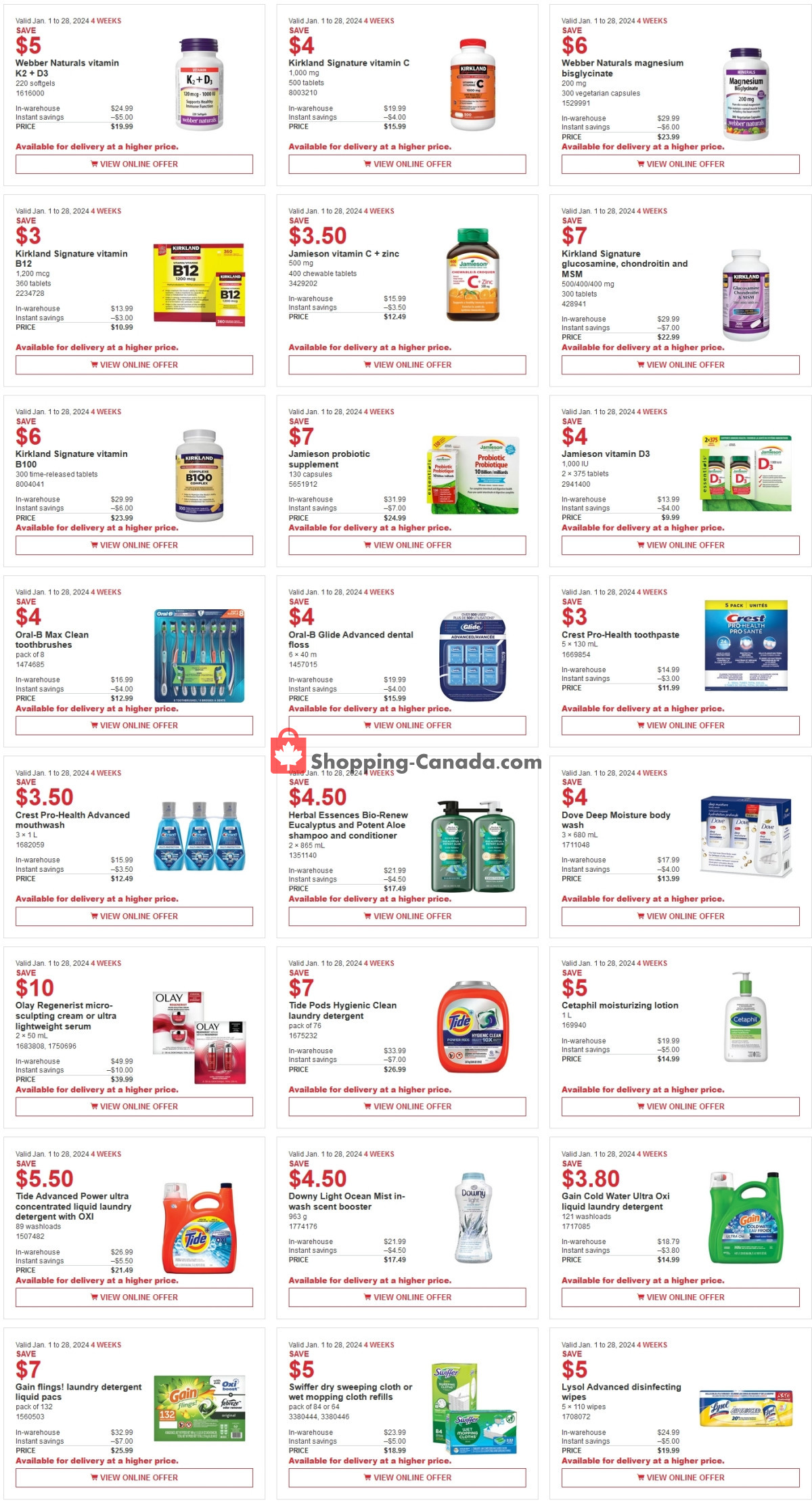 Costco flyer from Monday January 1, 2024 to Sunday January 28, 2024 - page 4