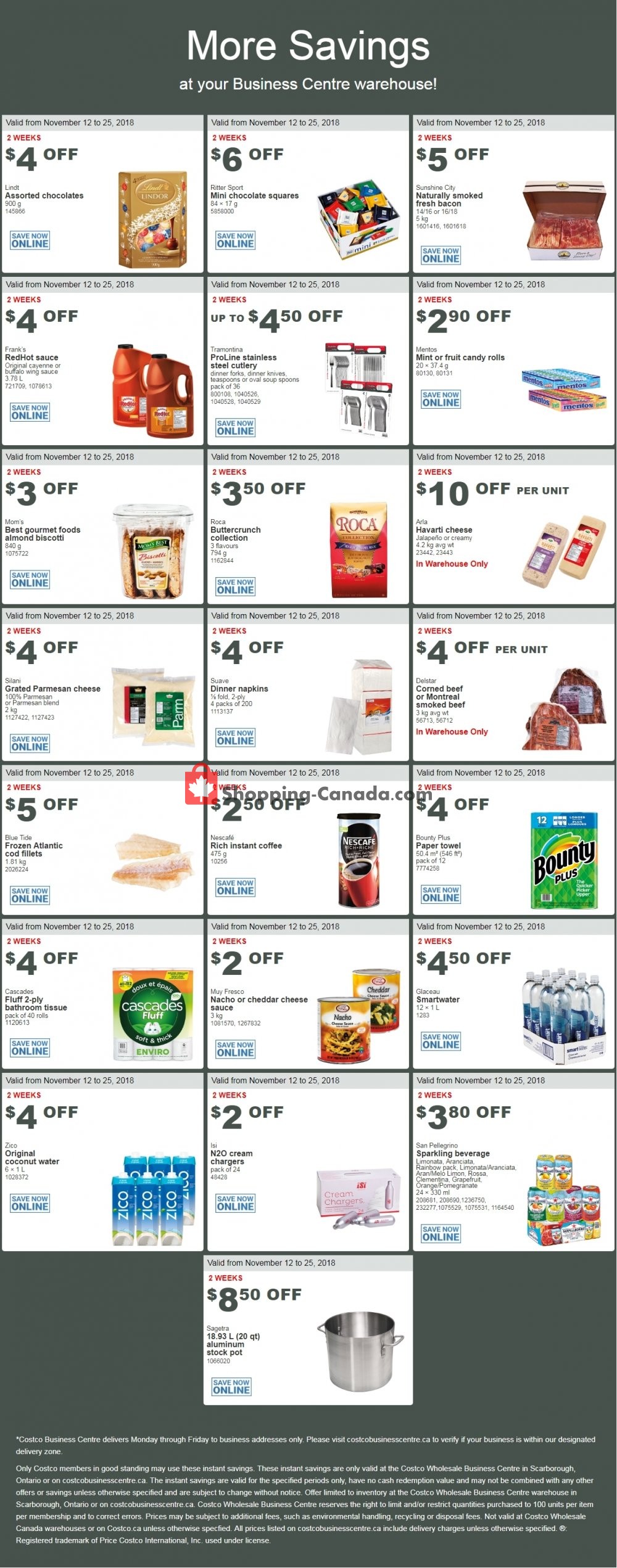Costco Canada, flyer (More Savings at Your Business Centre Warehouse