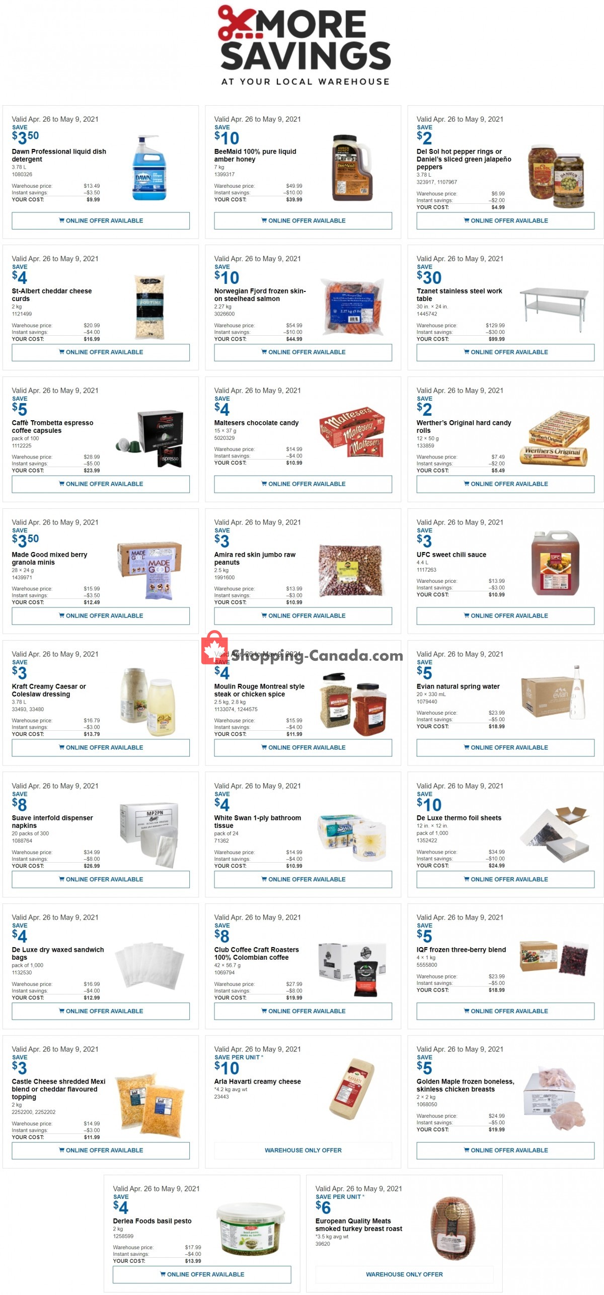 Costco flyer from Monday April 26, 2021 to Sunday May 9, 2021 - page 1