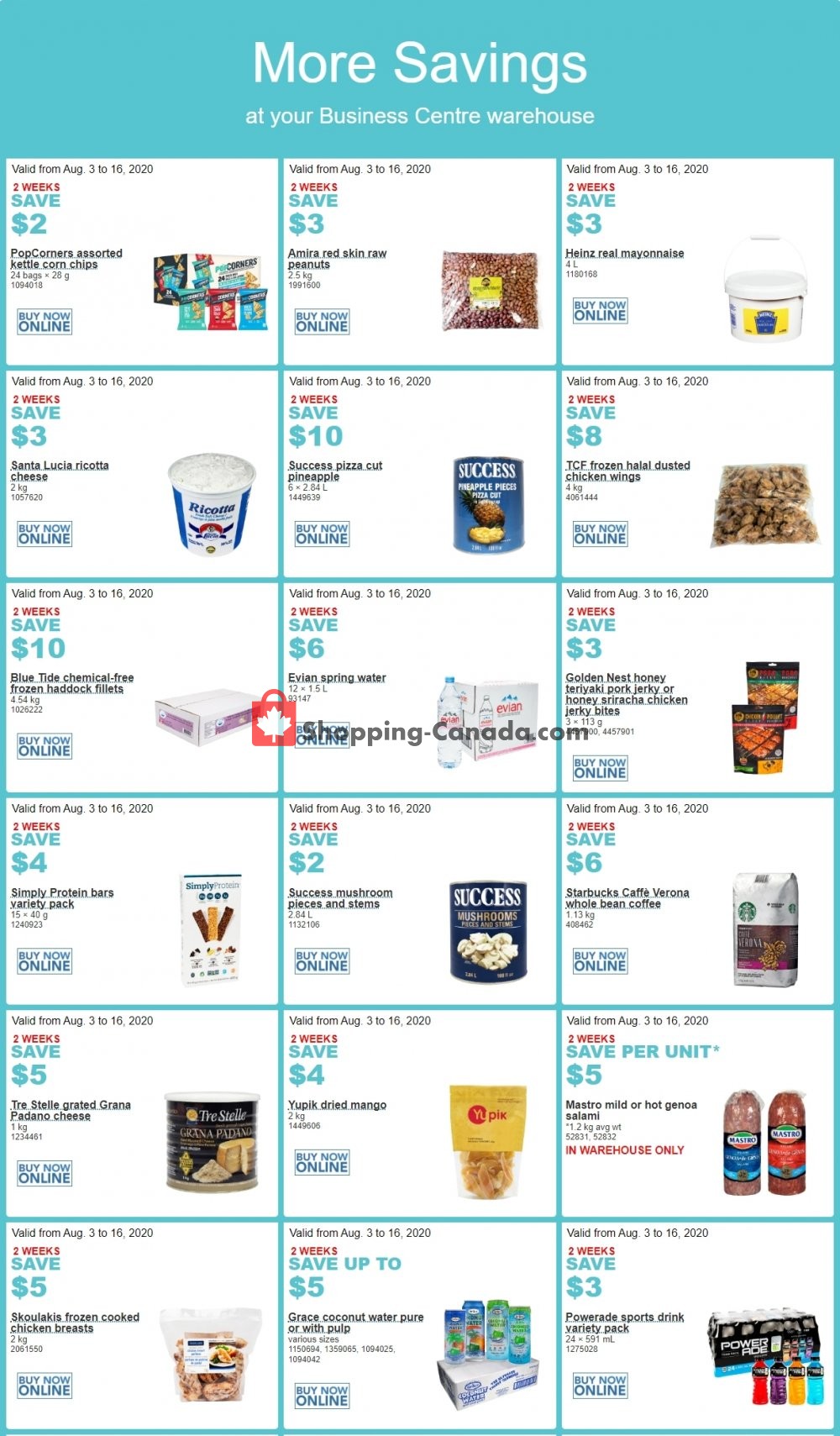 Costco Canada, flyer (More Savings) August 3 August 16, 2020 Shopping Canada Costco Canada, flyer (More Savings) August 3 August 16, 2020 Shopping Canada