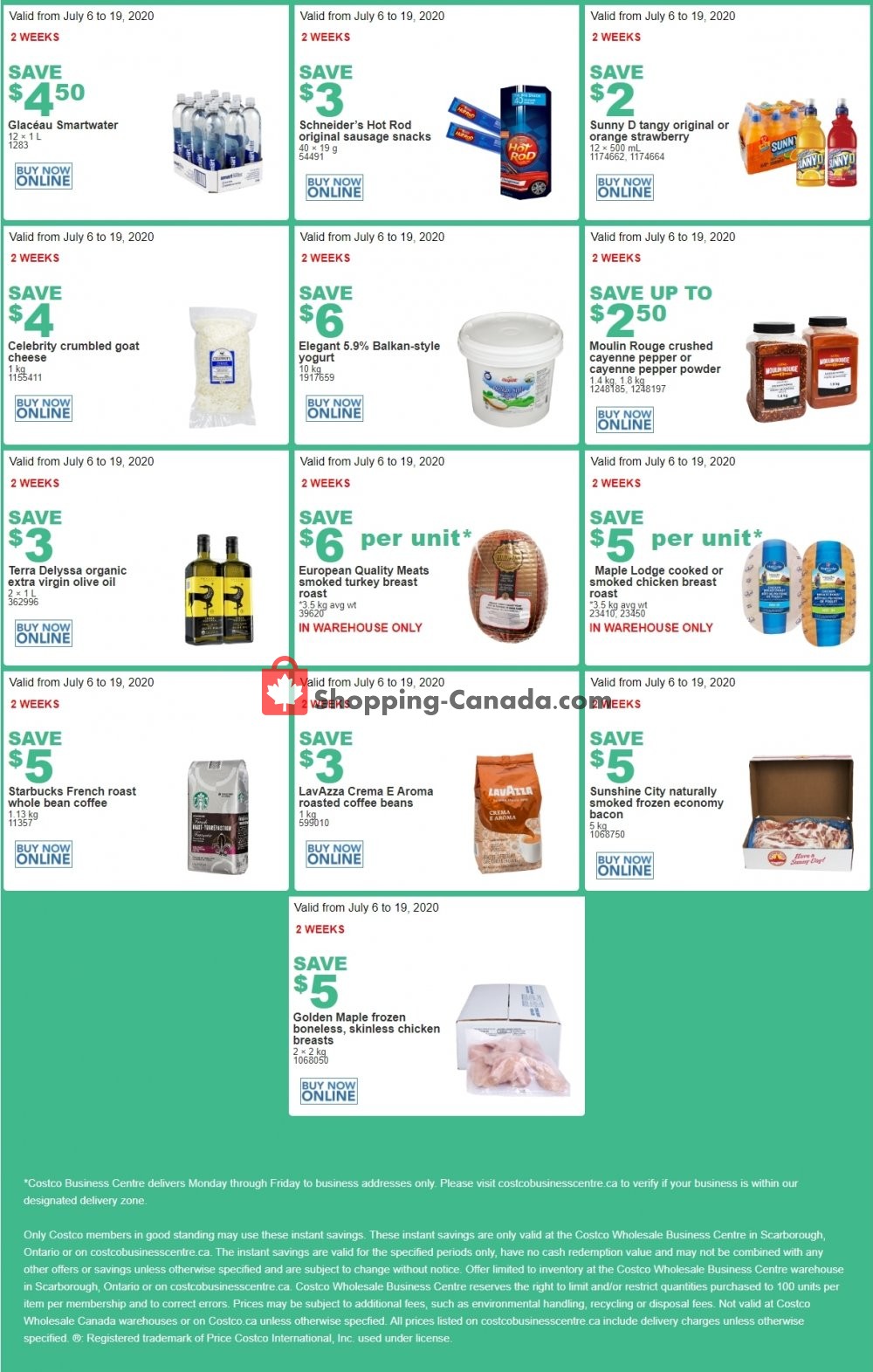 Costco flyer from Monday July 6, 2020 to Sunday July 19, 2020 - page 2
