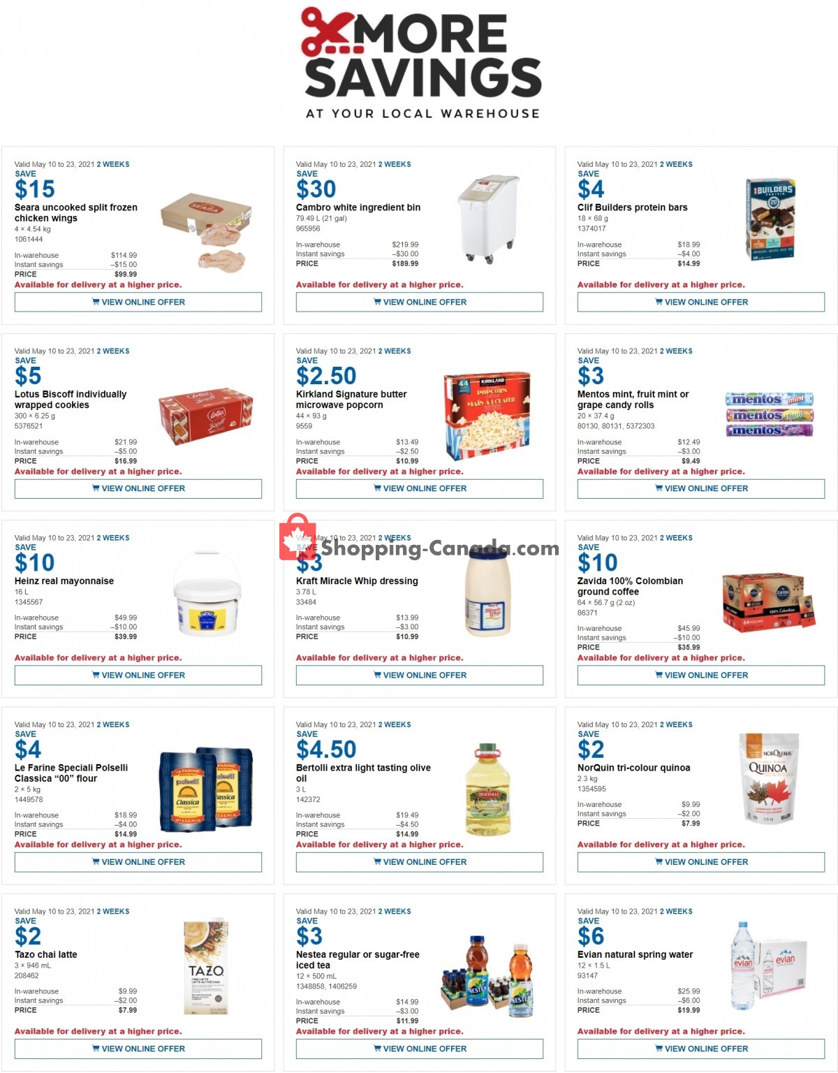 Costco flyer from Monday May 10, 2021 to Sunday May 23, 2021 - page 1